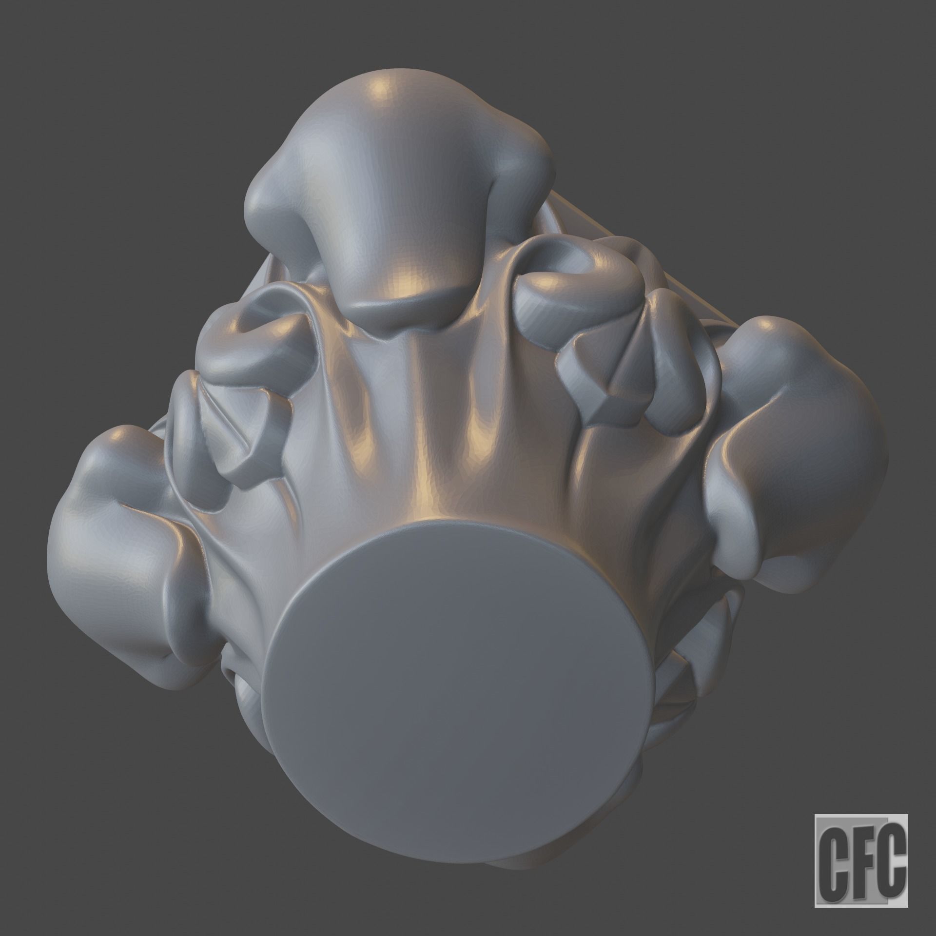 Goth Column - 3d model for CNC - GothColumnCFC06 3D print model_18