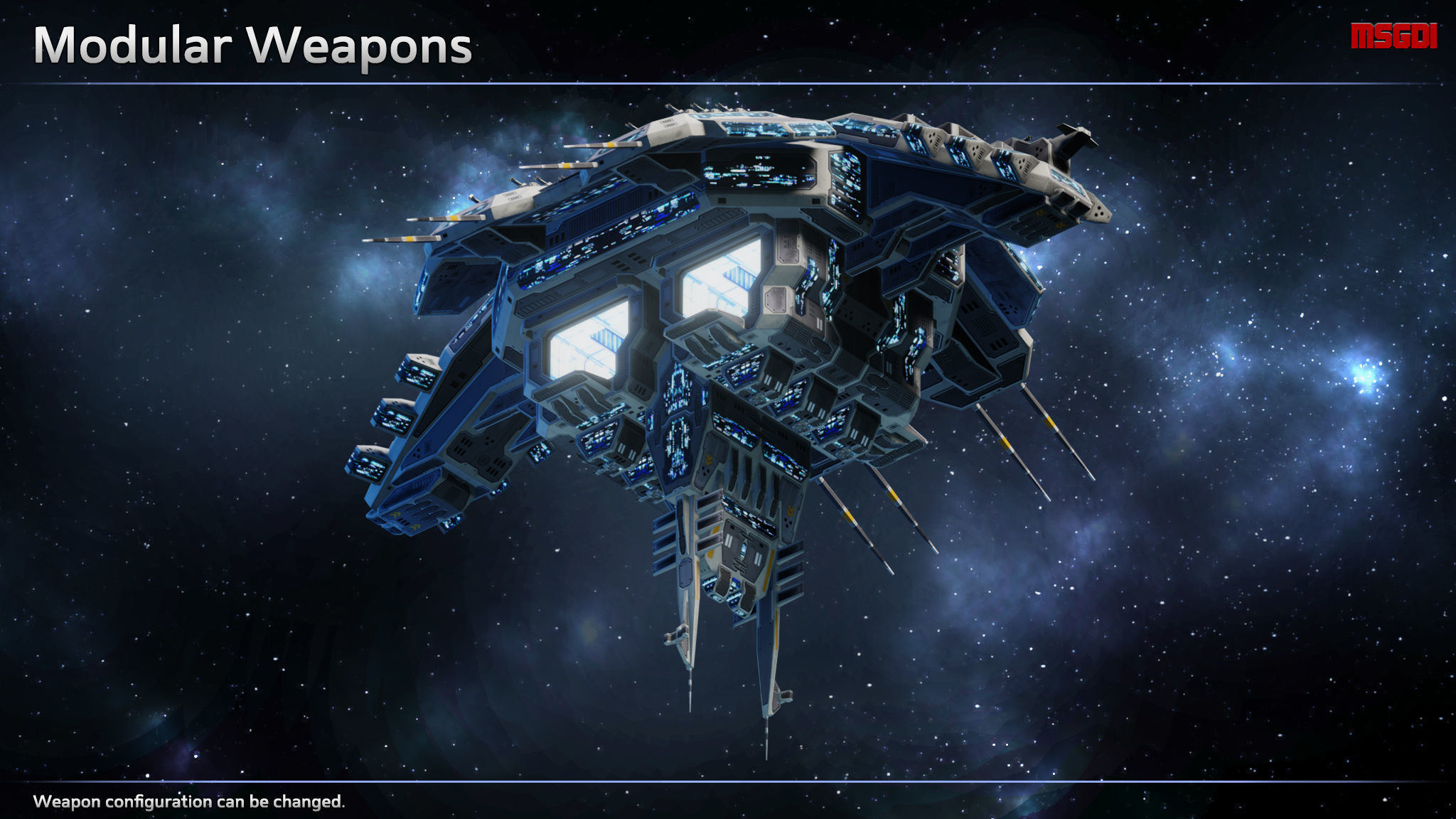 Verdun Space Battle Station Low-poly 3D model_4