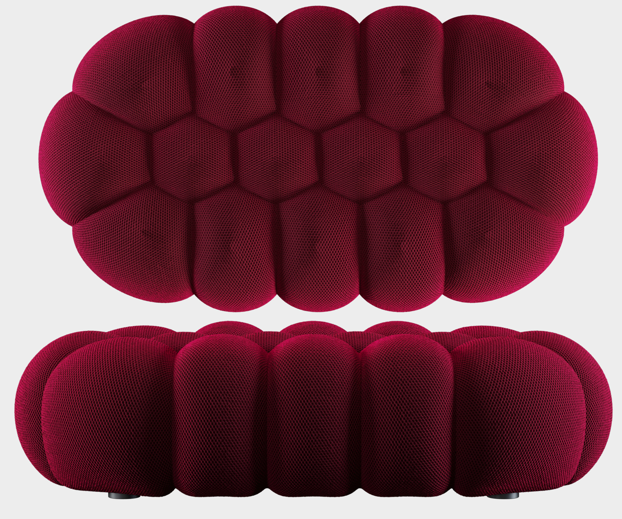 Roche Bobois Bubble Ottomans 3D model_1