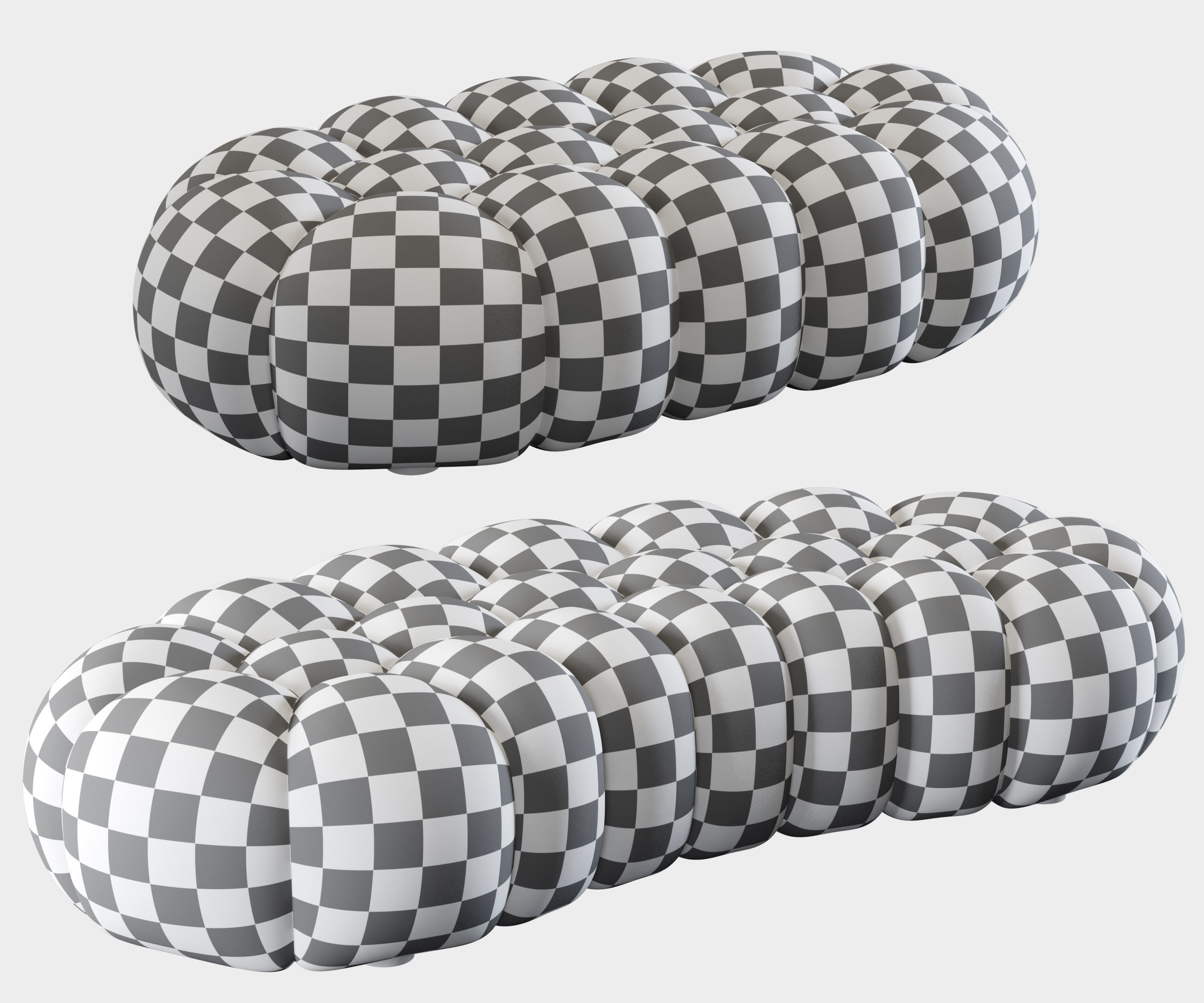 Roche Bobois Bubble Ottomans 3D model_10