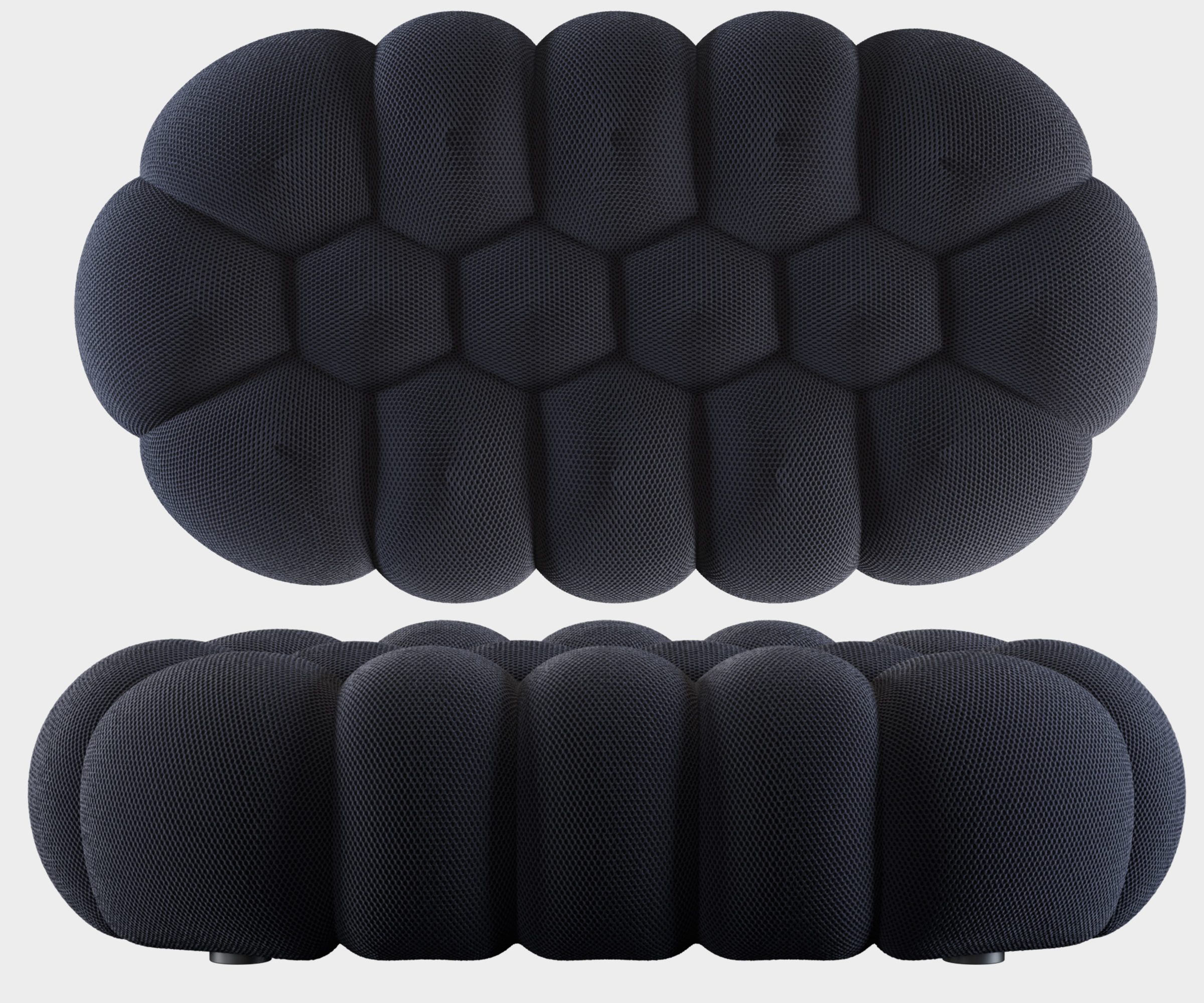 Roche Bobois Bubble Ottomans 3D model_2