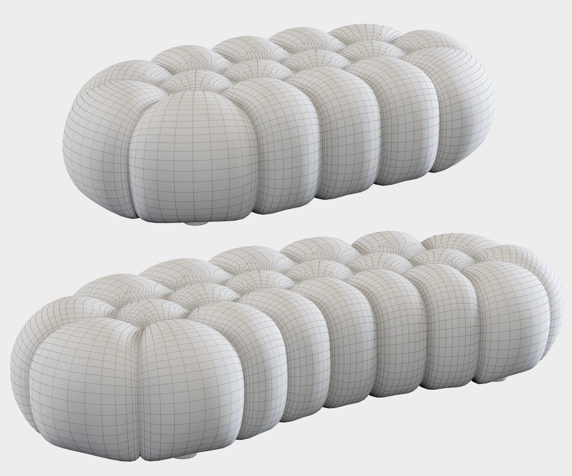 Roche Bobois Bubble Ottomans 3D model_9