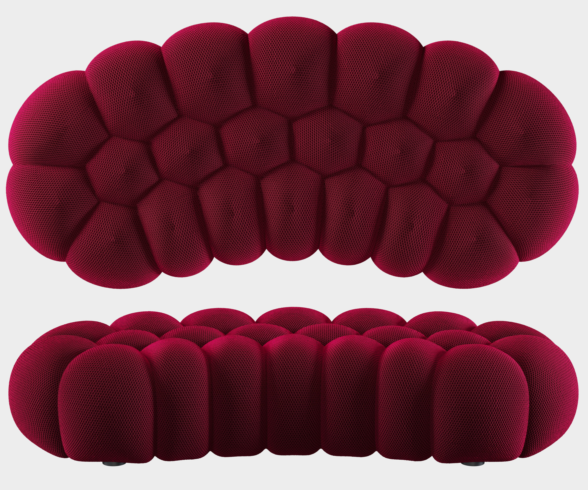Roche Bobois Bubble Ottomans 3D model_5