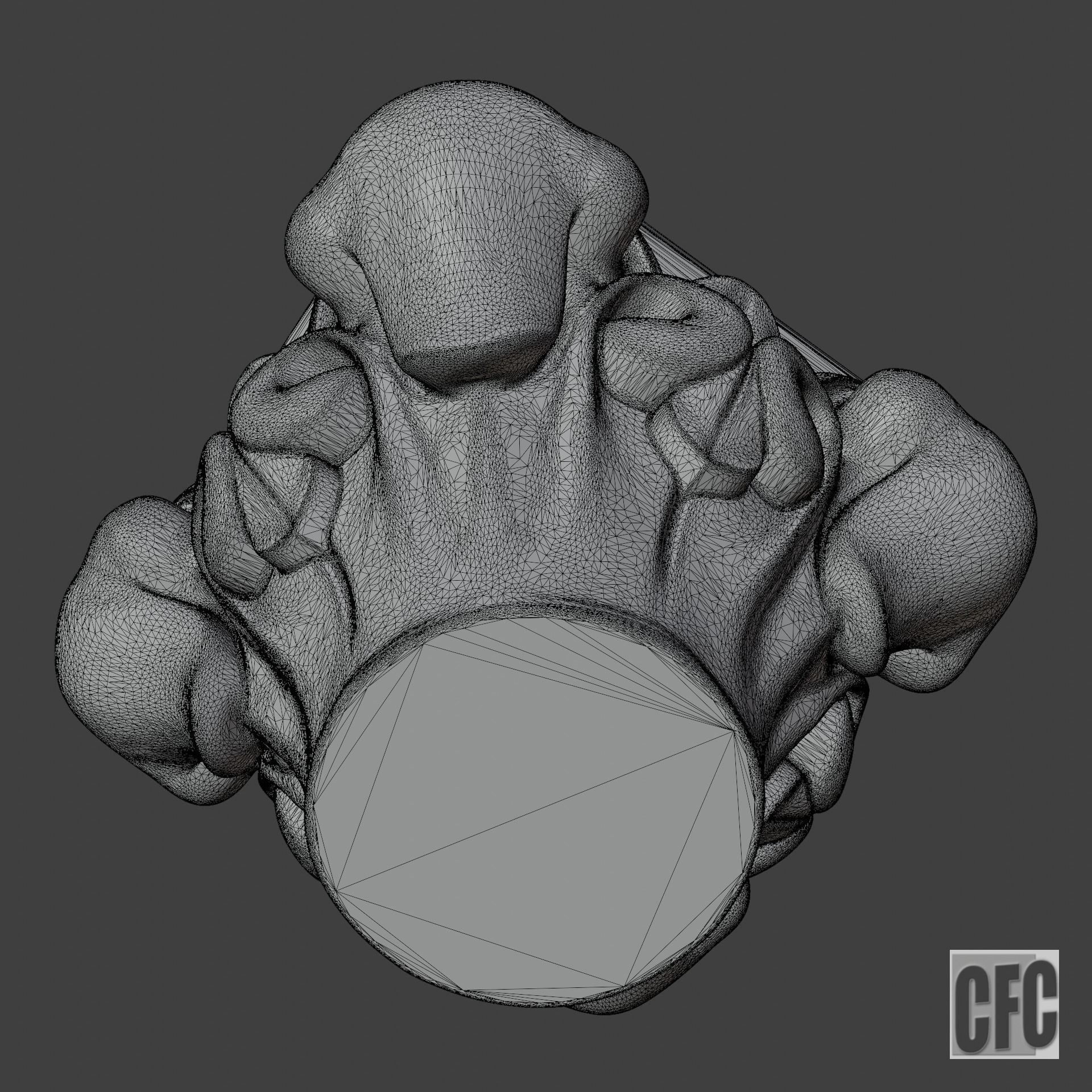 Goth Capital - 3d model for CNC - GothCapitalCFC03 3D print model_10