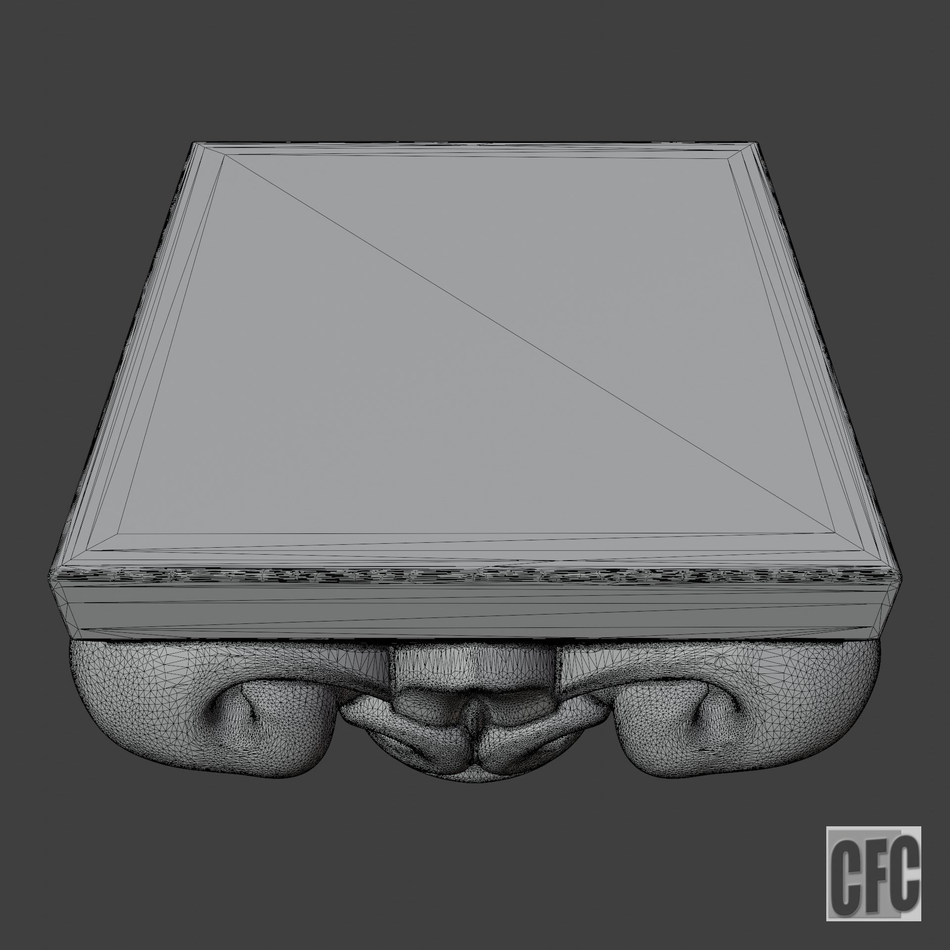 Goth Capital - 3d model for CNC - GothCapitalCFC03 3D print model_2