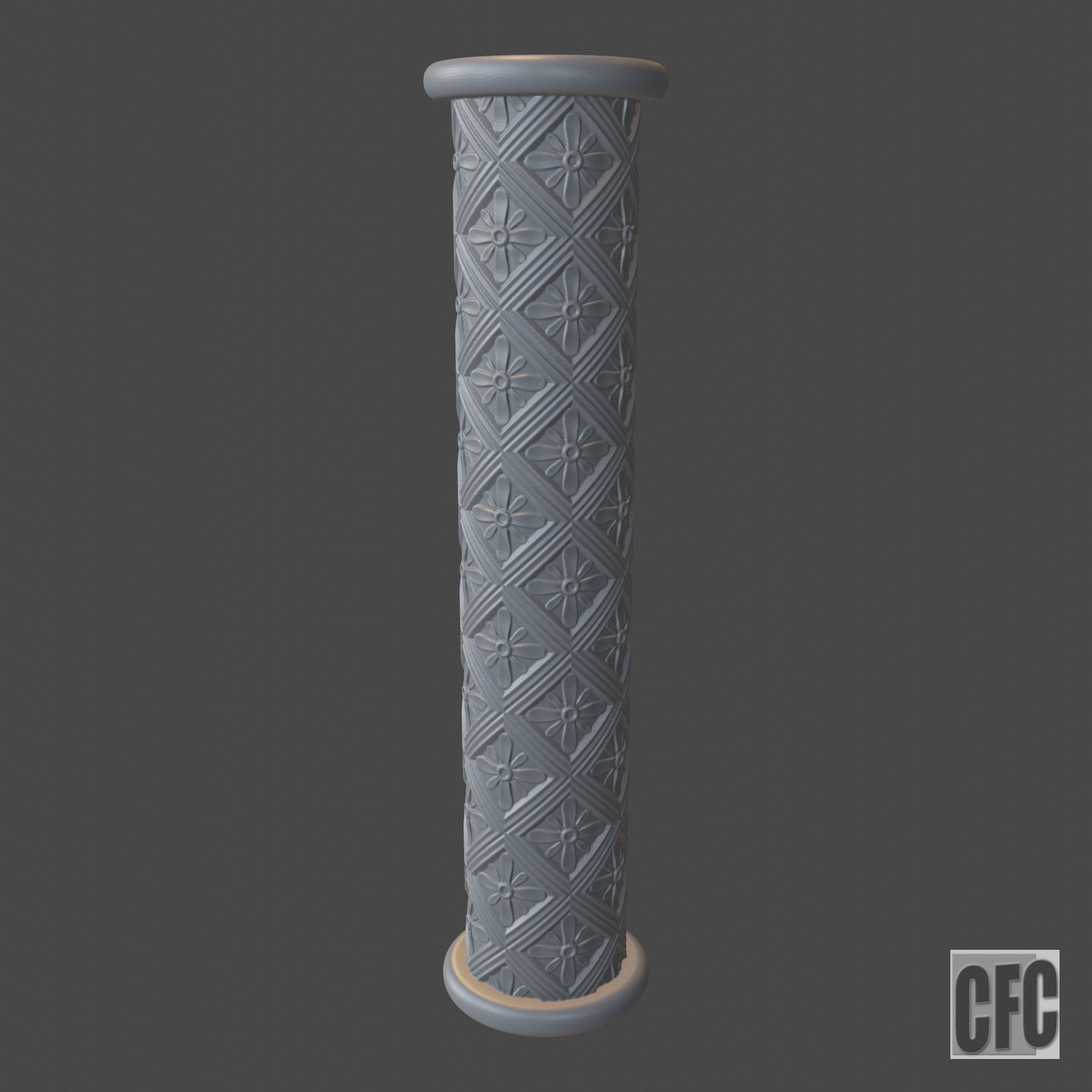 Goth shaft - 3d model for CNC - GothShaftCFC04 3D print model_8