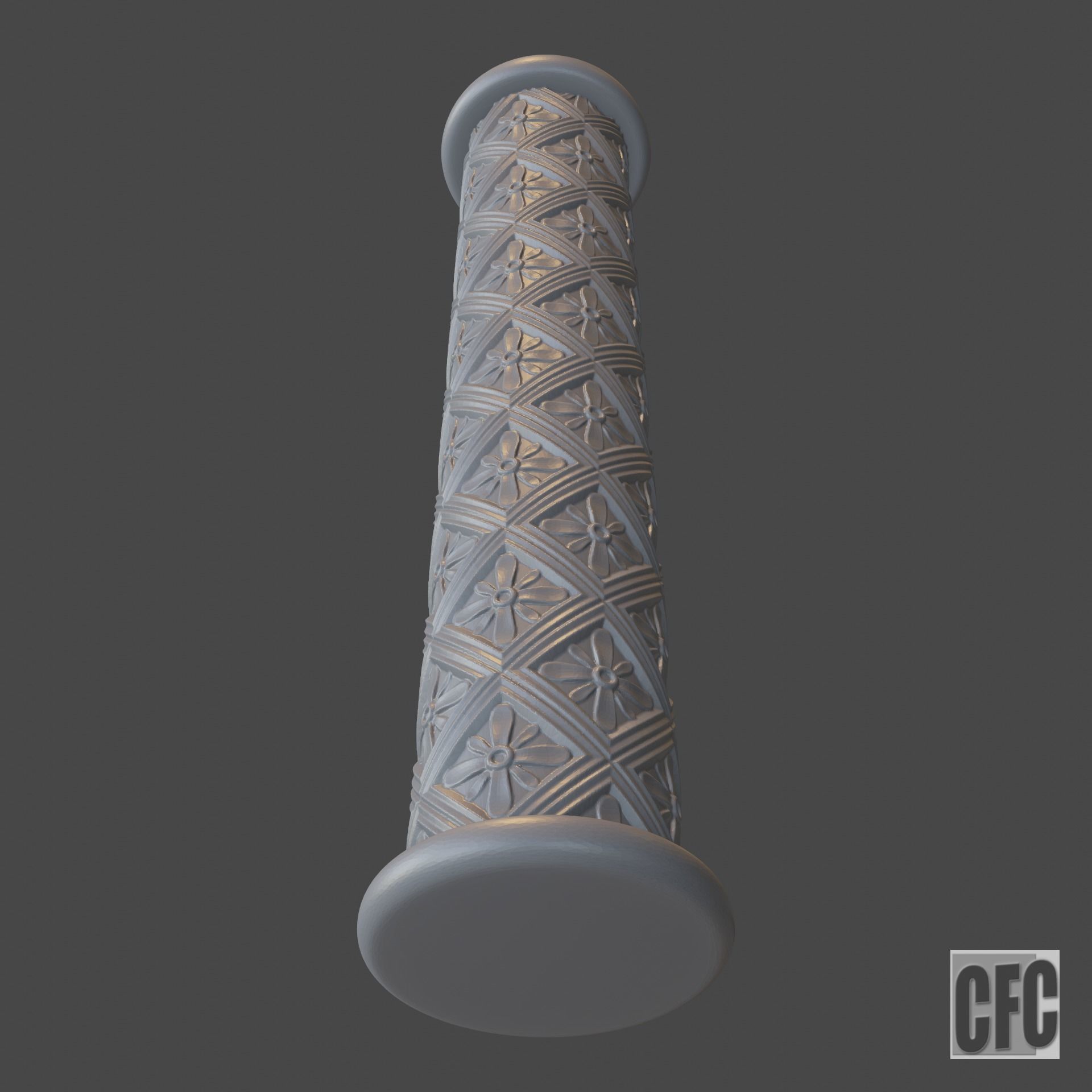 Goth shaft - 3d model for CNC - GothShaftCFC04 3D print model_6
