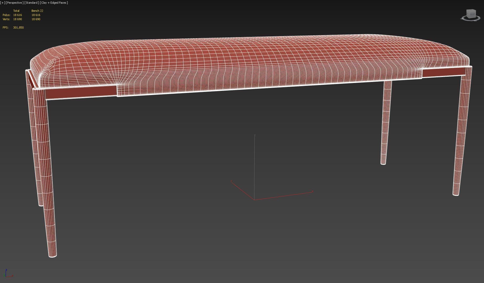 Bench 22 3D model_16