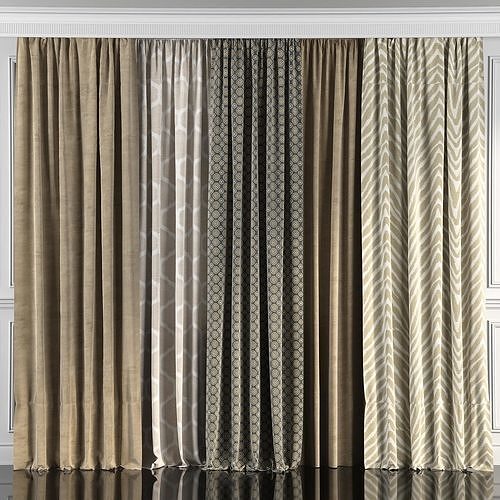 Curtain Set 45 3D model