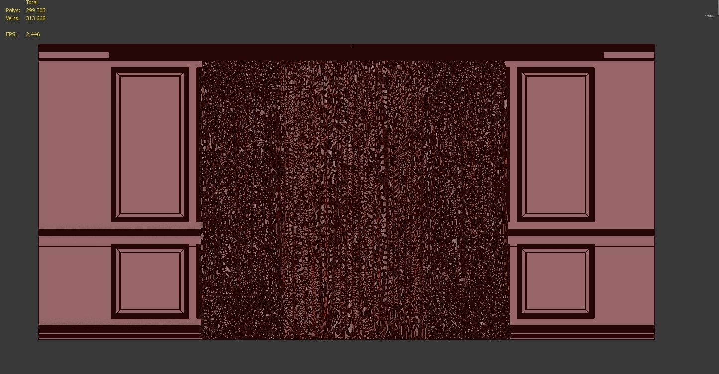 Curtain Set 46 3D model_4