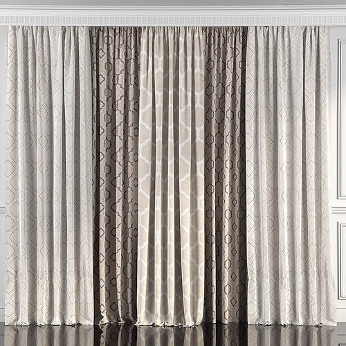 Curtain Set 46 3D model