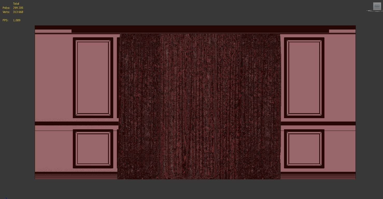 Curtain Set 47 3D model_4