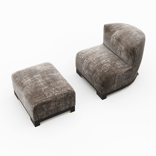 Vittoria Lounge chair Achille Salvagni 3D model 3