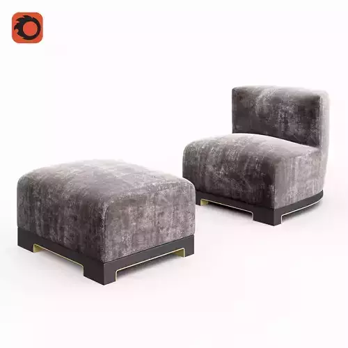 Vittoria Lounge chair Achille Salvagni 3D model