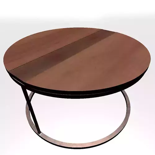 Table round coffee with metal base