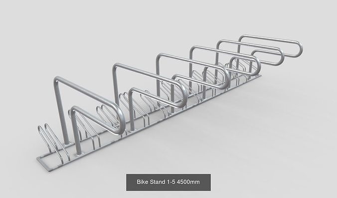 Bicycle Stands 1 3D Model Pack 2