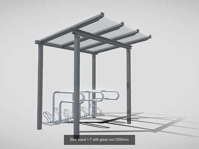 Bicycle Stands 1 3D Model Pack 7