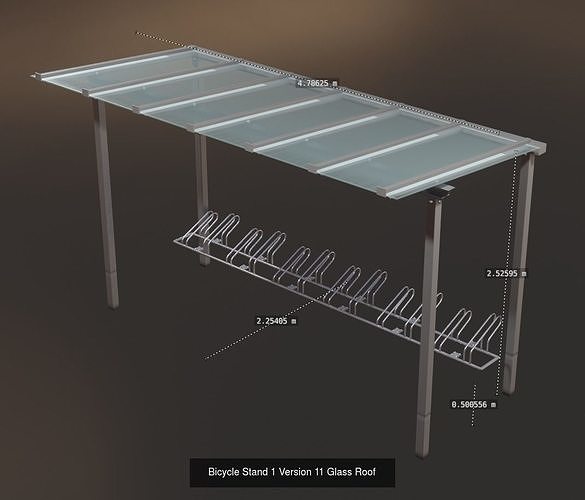 Bicycle Stands 1 3D Model Pack 5