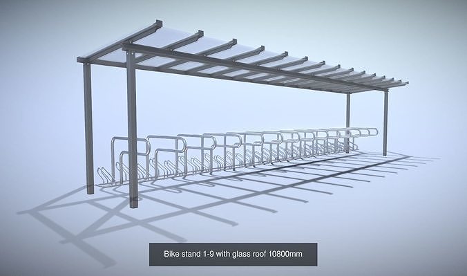 Bicycle Stands 1 3D Model Pack 4