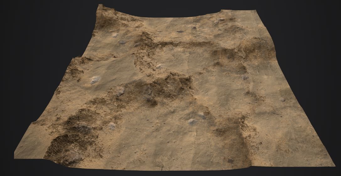 PBR Detailed DESERT Valley Landscape Low-poly 3D model_6