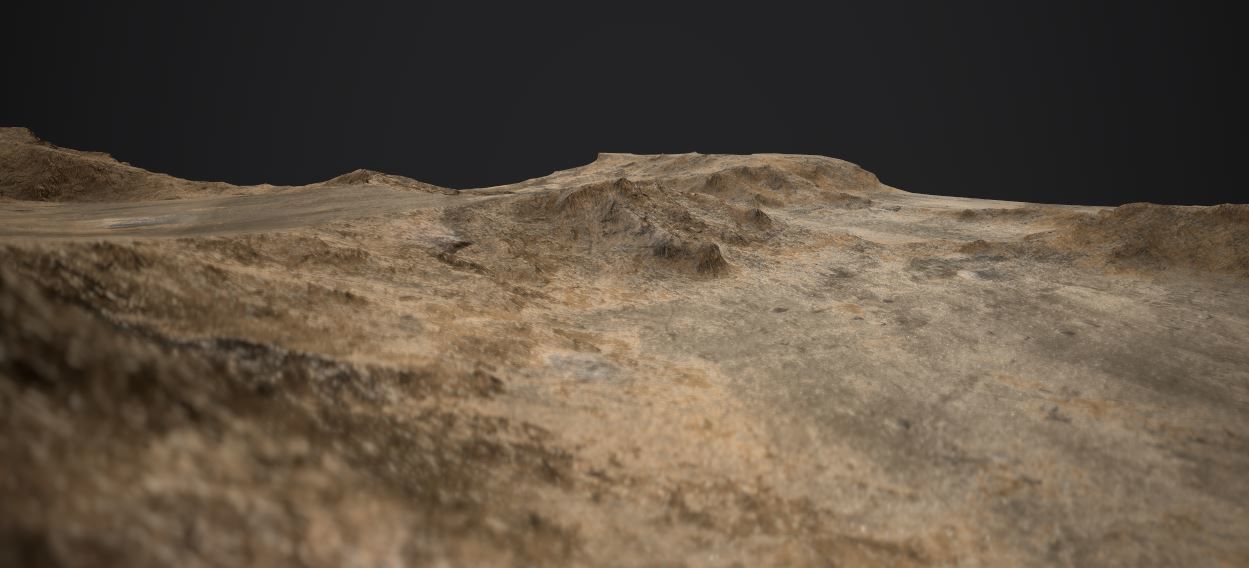 PBR Detailed DESERT Valley Landscape Low-poly 3D model_2