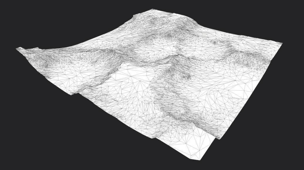 PBR Detailed DESERT Valley Landscape Low-poly 3D model_10
