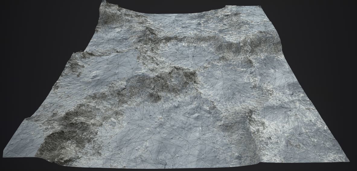 PBR Detailed DESERT Valley Landscape Low-poly 3D model_16