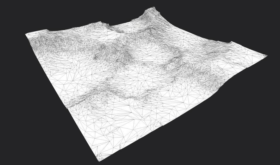 PBR Detailed DESERT Valley Landscape Low-poly 3D model_11