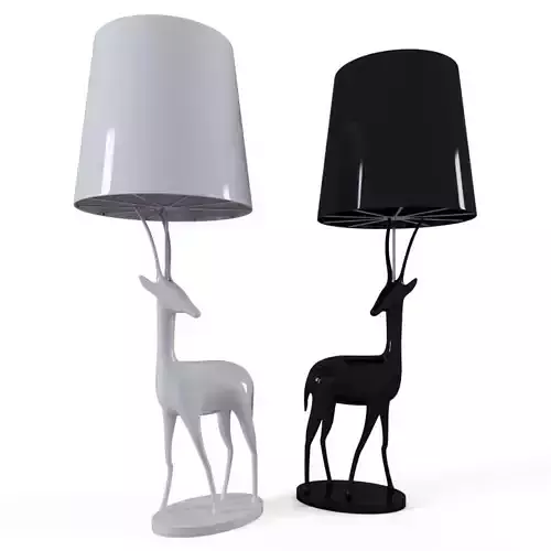 Figurine fixture lamp 3D model
