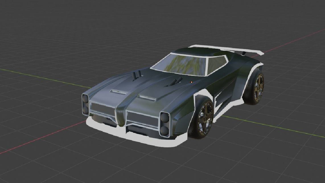 Dominus car from rocket league 3d model 3D model_3