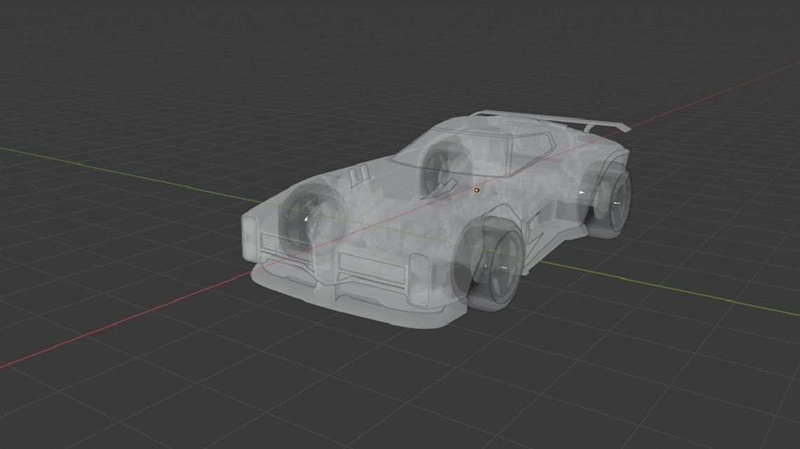 Dominus car from rocket league 3d model 3D model_4