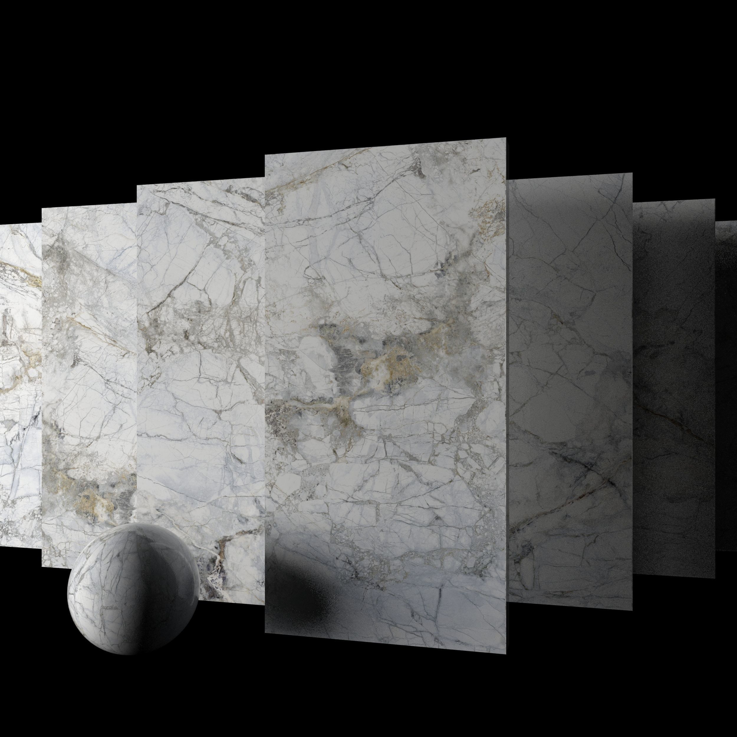 Marble Set Museum Supreme White 80x160 Set 1 Texture_1