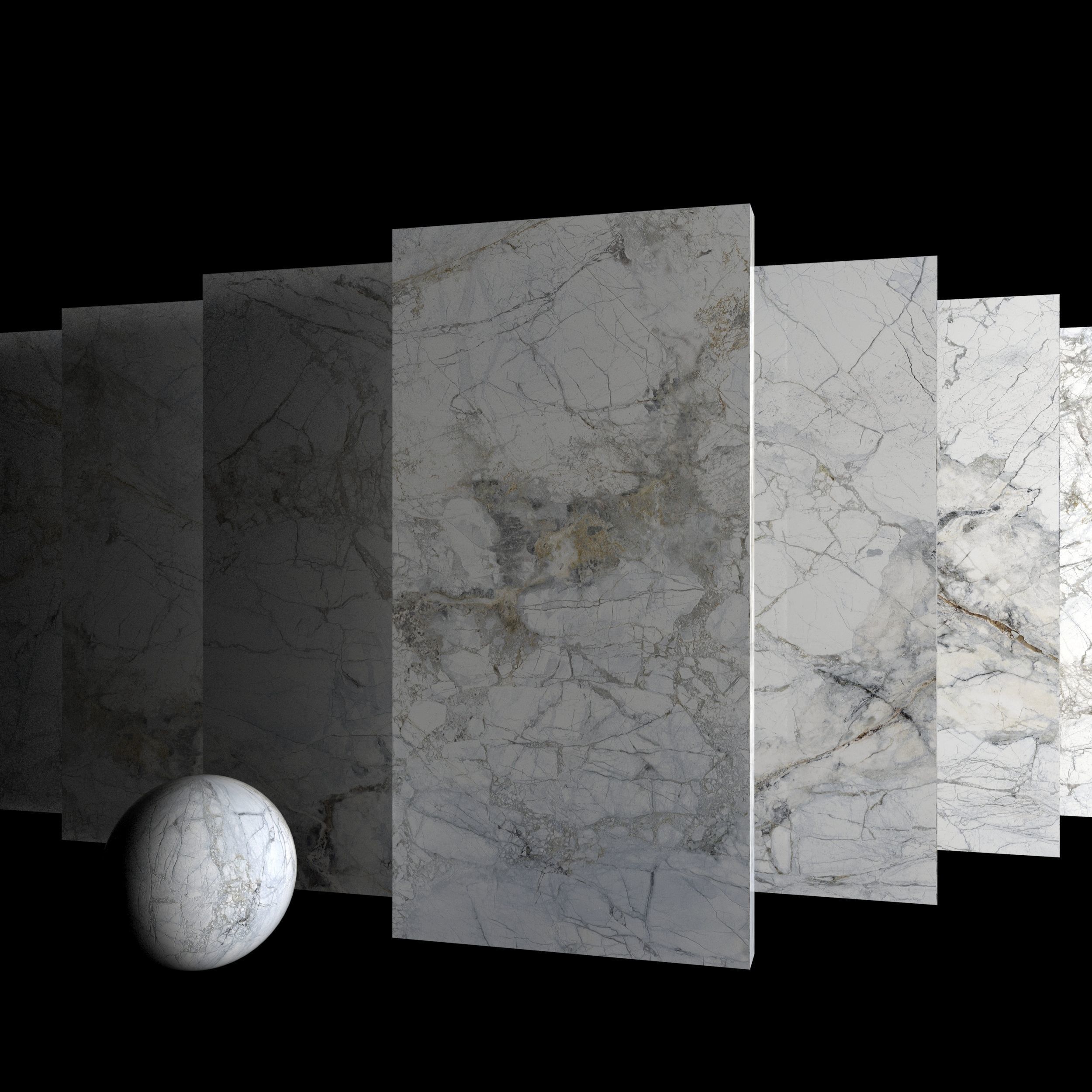 Marble Set Museum Supreme White 80x160 Set 1 Texture_2