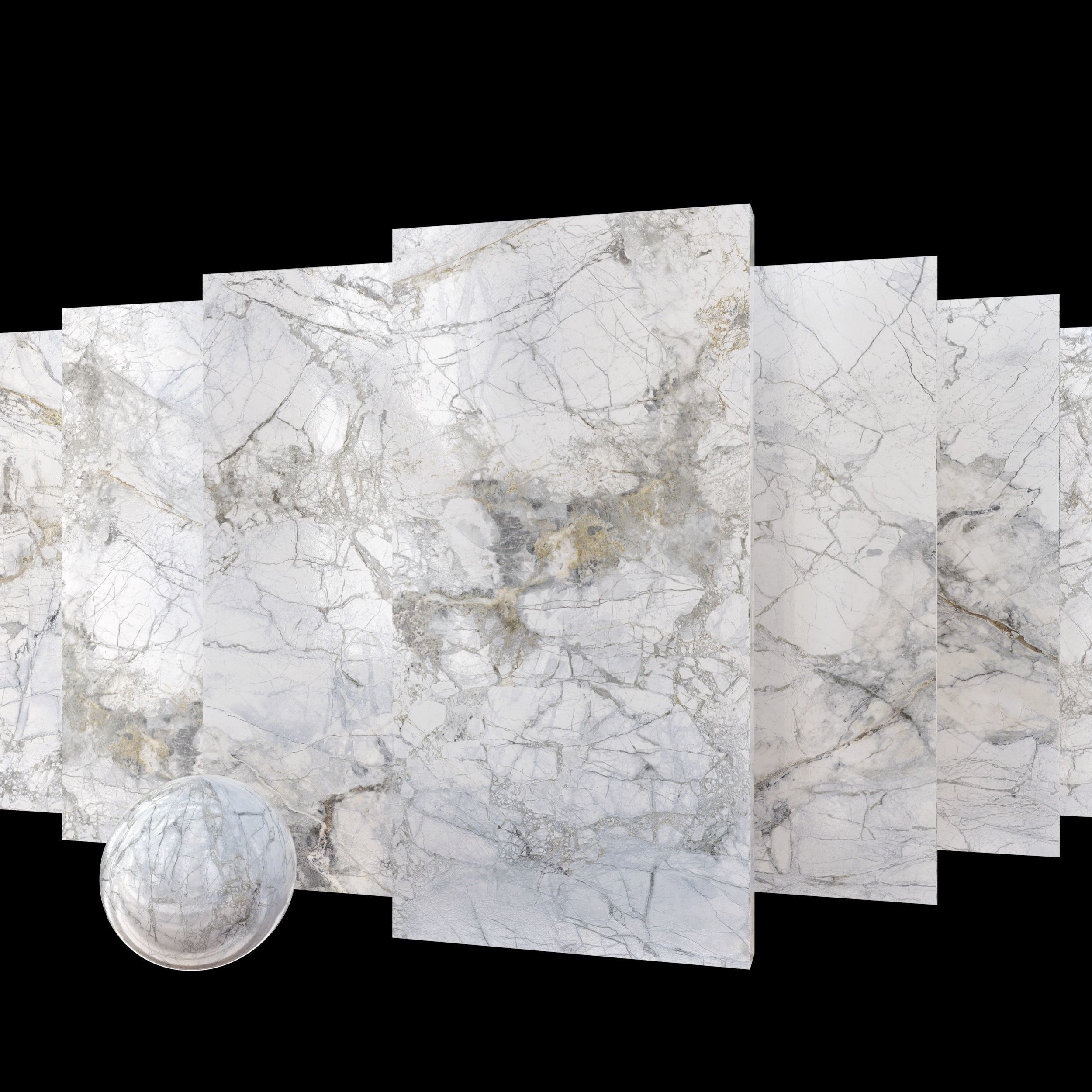 Marble Set Museum Supreme White 80x160 Set 1 Texture_5