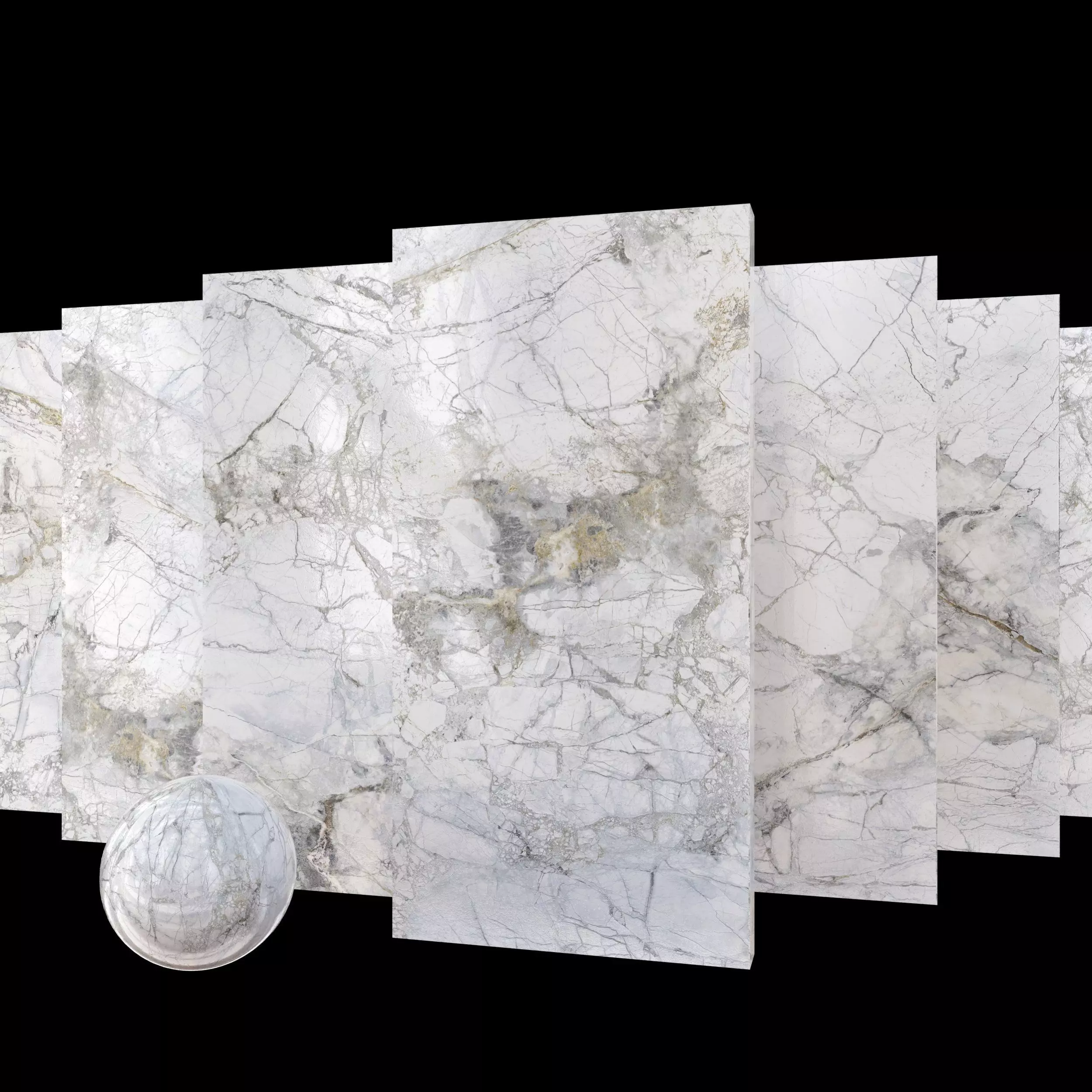 Marble Set Museum Supreme White 80x160 Set 1 Texture_0