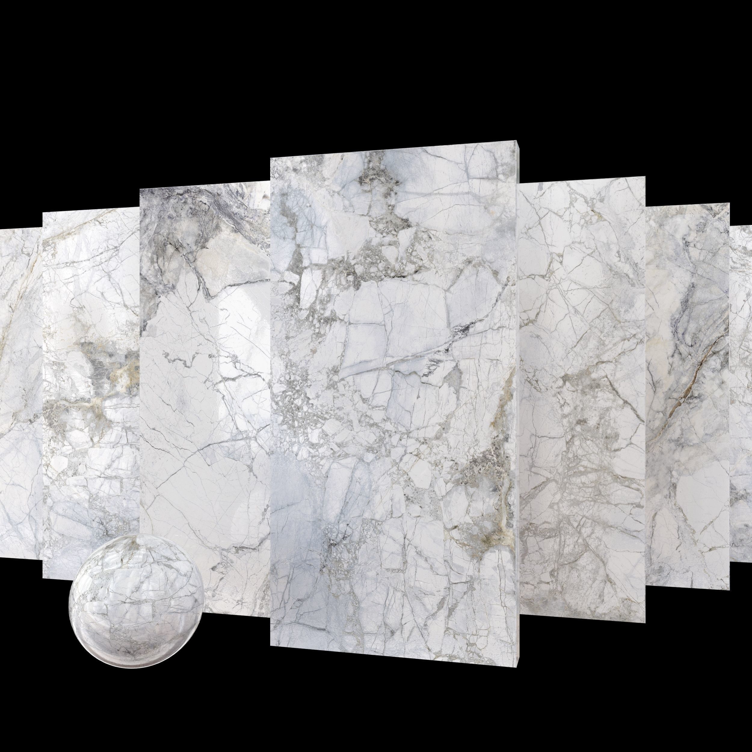 Marble Set Museum Supreme White 80x160 Set 2 Texture_5