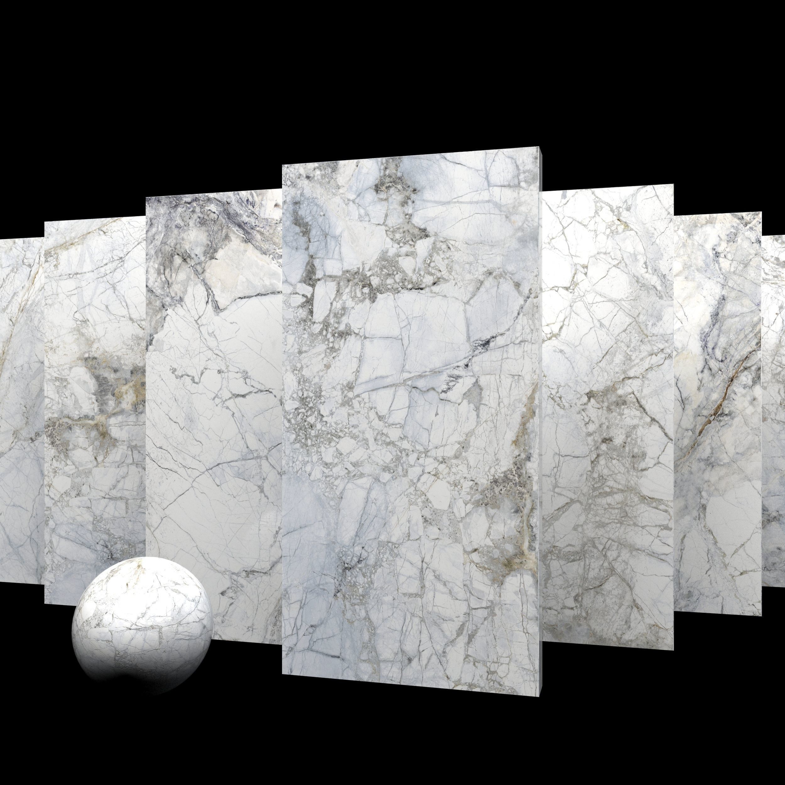 Marble Set Museum Supreme White 80x160 Set 2 Texture_3