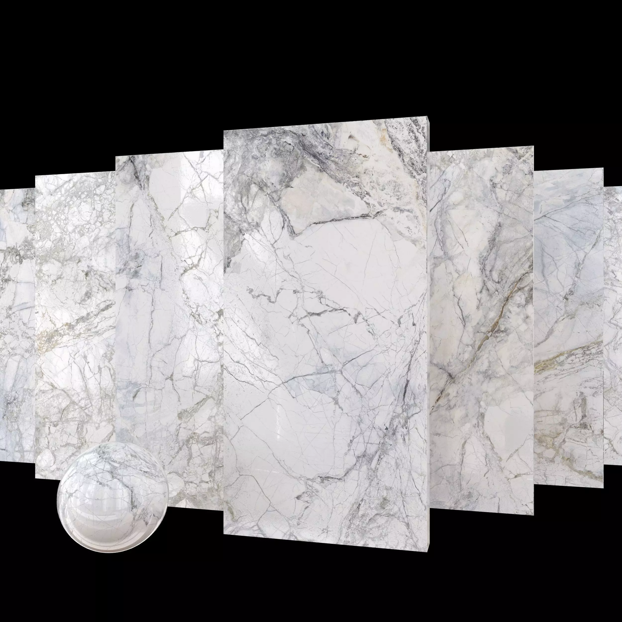 Marble Set Museum Supreme White 80x160 Set 3 Texture_0