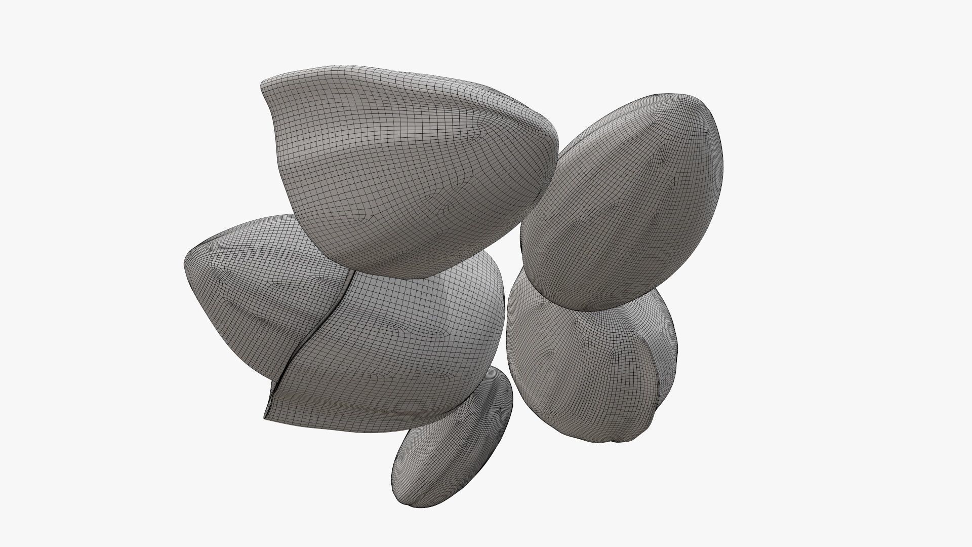 Nuts almond 03 3D model_8