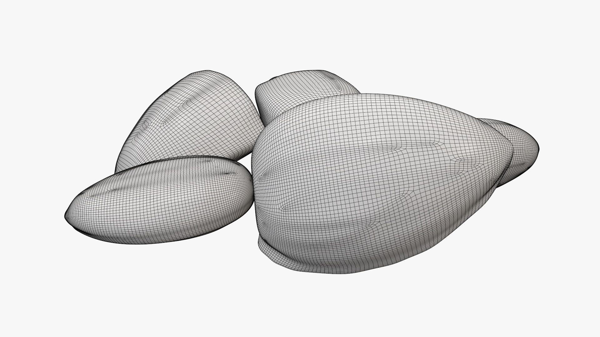 Nuts almond 03 3D model_7