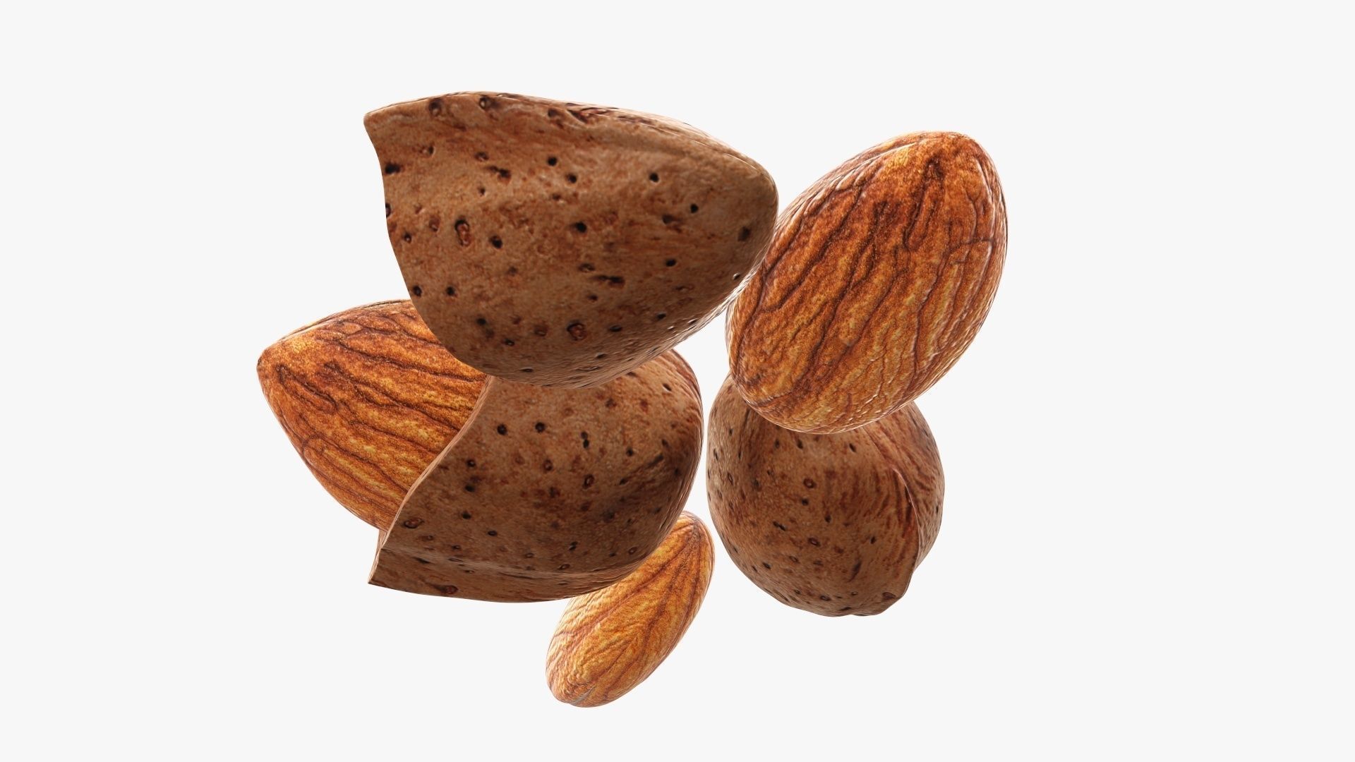 Nuts almond 03 3D model_3