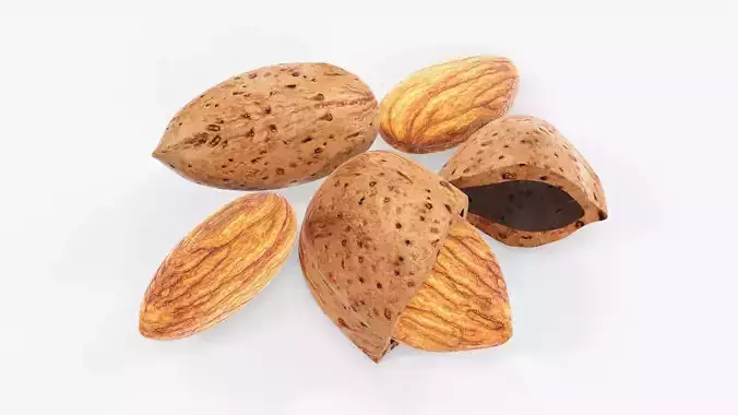 Nuts almond 03 3D model