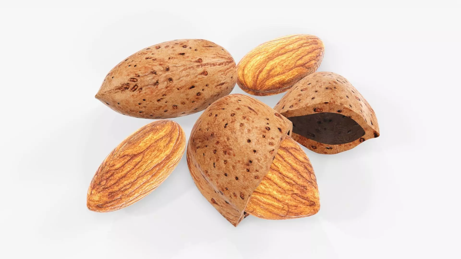 Nuts almond 03 3D model_0