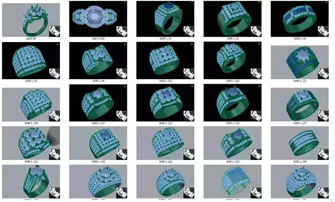 50files all ring men and women and animal ring 