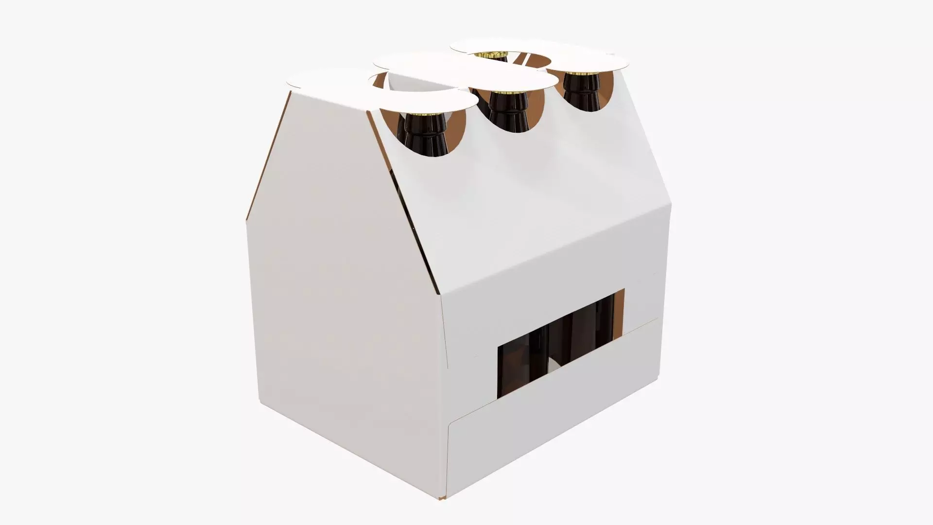 Box bottle carrier  3D model_0