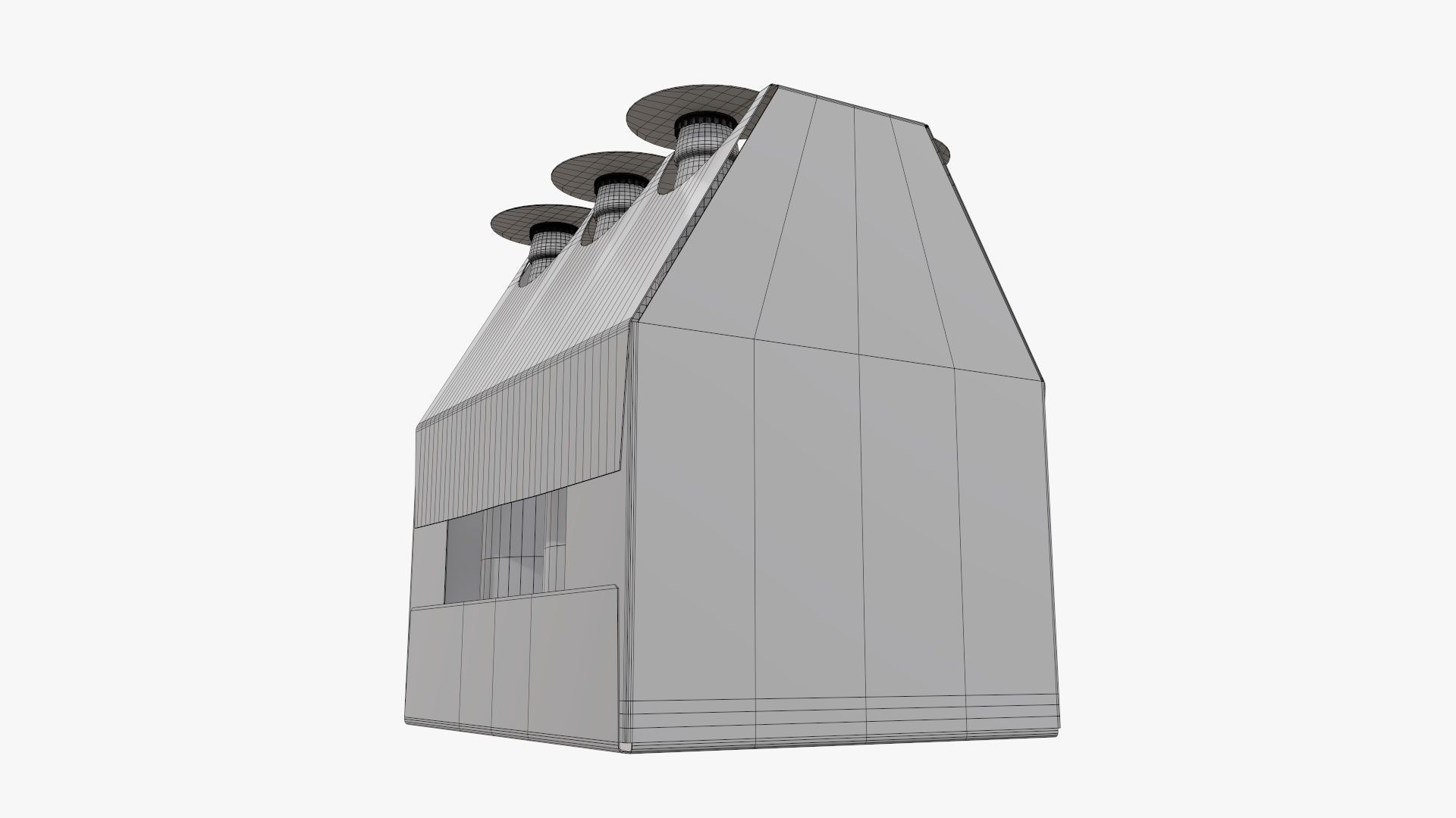 Box bottle carrier  3D model_7