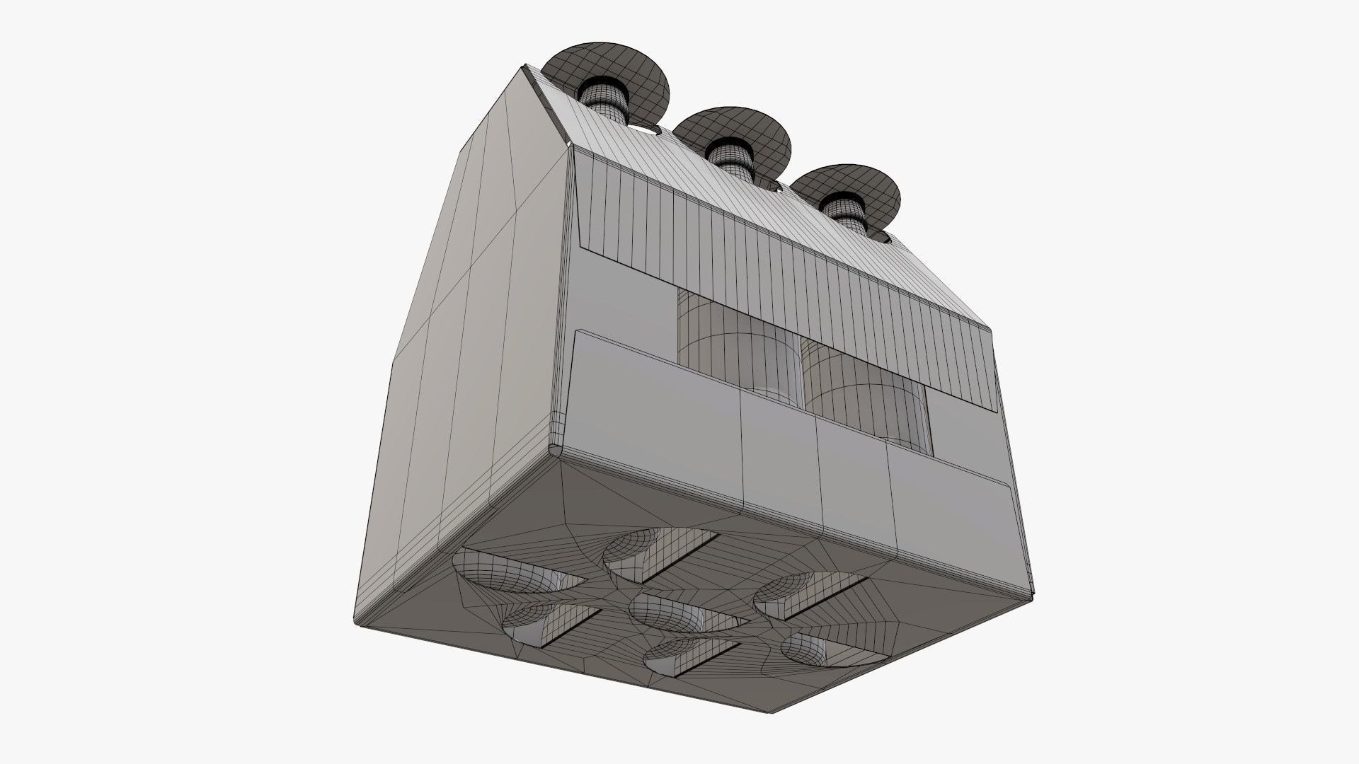 Box bottle carrier  3D model_8