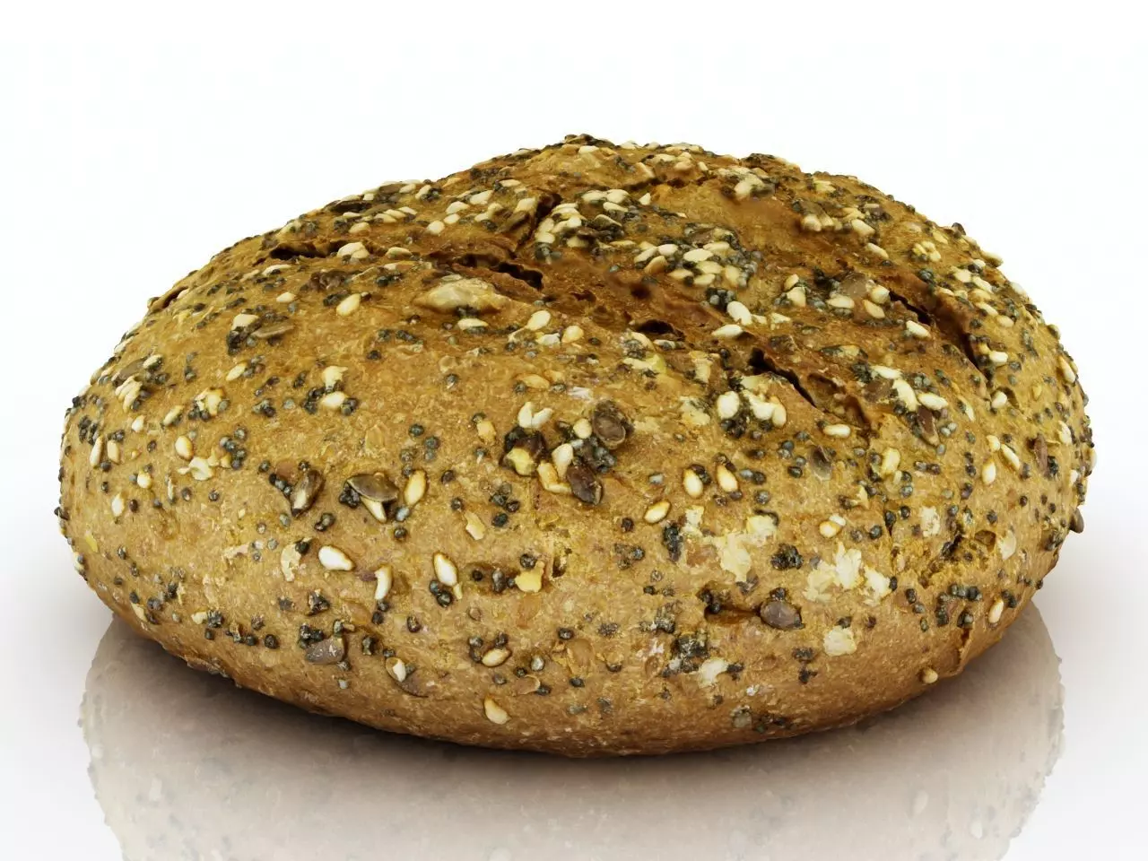 Bun with seeds 3D model