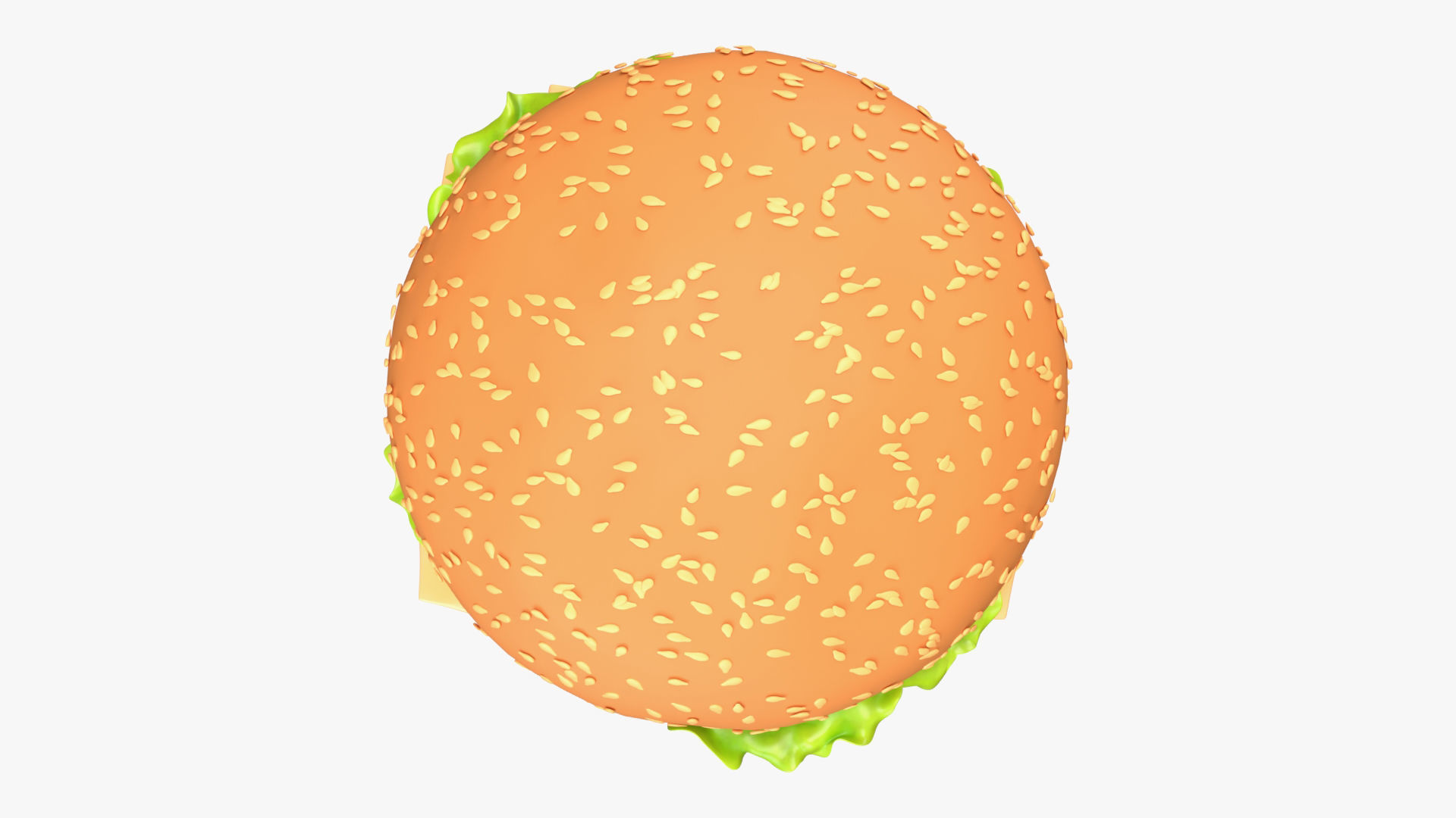  Fast food cheeseburger 01 stylized 3D model_3
