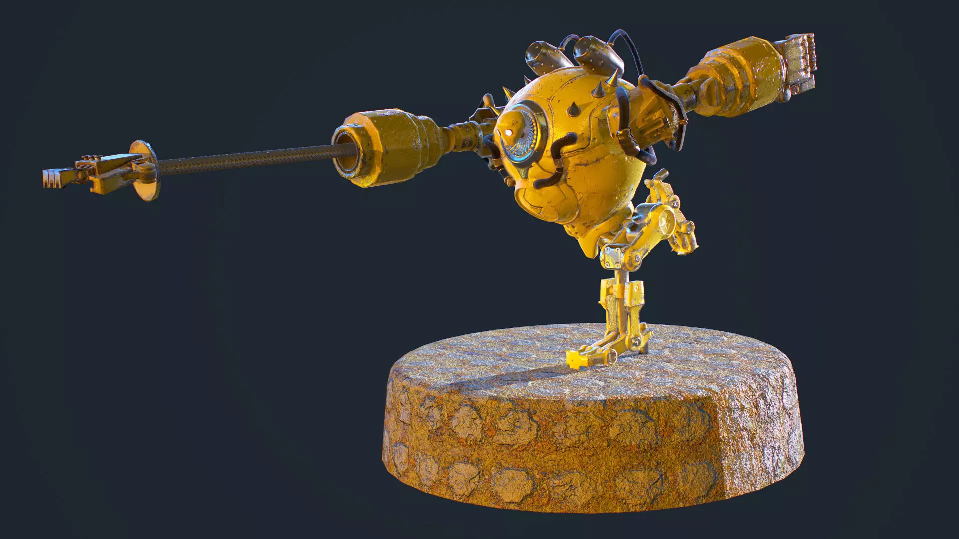 Blitzcranck robot Low-poly 3D model_0